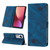 For Xiaomi 12 Skin-feel Embossed Leather Phone Case(Blue)