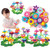 90pcs/set Children Intellectual Development DIY Assembly Flower Arrangement Toys