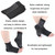 10pcs Sports Heel Invisible Toeless Compression Socks, Size: S/M(Black)