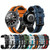 22mm Universal Ocean Style Silicone Two Color Watch Band(Army Green Black)