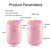Colorful Cup USB Ambient Light Air Humidifier Desktop Car Marquee Humidifier(Lucky Star Pink)