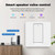 Tuya ZigBee Smart Single-fire Zero-fire Sharing Switch Phone Control Voice Panel EU Plug, Spec: 2 Buttons