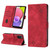 For Samsung Galaxy A03s 166.6mm Skin-feel Embossed Leather Phone Case(Red)