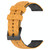 For Garmin Forerunner 158 20mm Football Pattern Two-Color Silicone Watch Band(Yellow+Black)