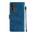 For Motorola Moto G52 Skin-feel Embossed Leather Phone Case(Blue)