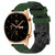 For Honor Watch GS 3 22mm Football Pattern Two-Color Silicone Watch Band(Armygreen+Black)