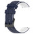 For Huawei Watch 3 Pro New 22mm Football Pattern Two-Color Silicone Watch Band(Midnight Blue + White)