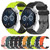 For Huawei Watch GT3 42mm 20mm Football Pattern Two-Color Silicone Watch Band(Pink+White)