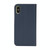 For Samsung Galaxy S23+ 5G Mercury Contrast Color Splicing Leather Phone Case(Dark Blue)