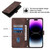 For iPhone 14 Pro Skin-feel Embossed Leather Phone Case(Brown)