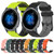 For Garmin Venu 2 22mm Football Pattern Two-Color Silicone Watch Band(Yellow+Black)