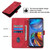 For Motorola Moto E32 4G / E32S Skin-feel Embossed Leather Phone Case(Red)
