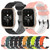 For Garmin Forerunner Sq2 Music 20mm Football Pattern Two-Color Silicone Watch Band(Lime Green + Black)