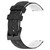 For Honor Watch Dream 22mm Football Pattern Two-Color Silicone Watch Band(Black+White)