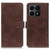 For Honor X8A Magnetic Crocodile Texture Leather Phone Case(Brown)