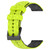 For Garmin Venu SQ 20mm Football Pattern Two-Color Silicone Watch Band(Lime Green + Black)