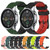 For Xiaomi MI Watch Color 22mm Football Pattern Two-Color Silicone Watch Band(Armygreen+Black)