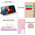For Samsung Galaxy S23 Ultra 5G Tricolor Stitching Flip Leather Phone Case(Pink)