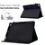 For iPad mini 5 / 4 / 3 / 2 / 1 Rhombus Embossed Leather Smart Tablet Case(Black)