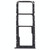 For Samsung Galaxy M42 5G SM-A436B Original SIM Card Tray + SIM Card Tray + Micro SD card tray (Black)