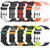 For Amazfit GTR 2 22mm Football Texture Two-Color Silicone Watch Band(Olive Green + Black)