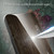 For Samsung Galaxy S23 5G Wood Grain Glass Phone Case(Black)