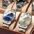 BINBOND B5552 Luminous Multifunctional Business Calendar Quartz Watch(Female-Inter-gold-Gray)