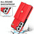 For Samsung Galaxy S22 5G RFID Card Slot Leather Phone Case with Long Lanyard(Red) For Samsung Galaxy S22 5G RFID Card Slot Leather Phone Case with Long Lanyard(Red)