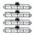 4 in 1 Car 16LEDs Grille Flash Lights Warning Lights with Wireless Remote Control(White Yellow)