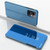 For Xiaomi Redmi Note 12 Plated Mirror Horizontal Flip Leather Case with Holder(Blue)