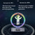 Y-558 Magnetic Levitation Astronaut TWS Bluetooth Speaker With RGB Light,Style: Silver Wireless Charging