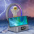 Y-558 Magnetic Levitation Astronaut TWS Bluetooth Speaker With RGB Light,Style: Silver Wireless Charging