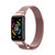 For Honor Band 7 Milan Magnetic Metal Watch Band(Rose Pink)