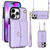 For iPhone 14 Pro RFID Card Slot Phone Case with Long Lanyard(Purple) For iPhone 14 Pro RFID Card Slot Phone Case with Long Lanyard(Purple)