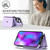 For iPhone 14 Pro RFID Card Slot Phone Case with Long Lanyard(Purple) For iPhone 14 Pro RFID Card Slot Phone Case with Long Lanyard(Purple)