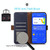 For Motorola Moto G53 5G Crazy Horse Top Layer Cowhide RFID Leather Phone Case(Blue)