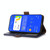 For Motorola Moto G53 5G Crazy Horse Top Layer Cowhide RFID Leather Phone Case(Blue)