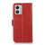 For Motorola Moto G53 5G Crazy Horse Top Layer Cowhide RFID Leather Phone Case(Red)