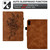 Peony Butterfly Embossed Leather Smart Tablet Case For iPad 10th Gen 10.9 2022(Brown)