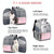 FUNADD Fold Breathable Pet Backpack Outdoor Shoulders Cat Bag (Pink)