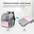 FUNADD Fold Breathable Pet Backpack Outdoor Shoulders Cat Bag (Pink)