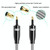 EMK QH4.0 Mini Toslink 3.5mm Interface SPDIF Audio Fiber Optical, Length: 10m(Black)