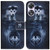 For OPPO A58 Coloured Drawing Flip Leather Phone Case(Wolf and Dog)