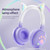 KE28 RGB Cute Cat Ears Bluetooth Wireless Music Headset with Detachable Mic(Blue)