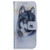 For OPPO A58 Coloured Drawing Flip Leather Phone Case(White Wolf)