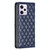 For Xiaomi Redmi Note 12 Pro+ Global Diamond Lattice Magnetic Leather Flip Phone Case(Blue)