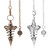 C57310 2pcs Metal Pendulum Spiral Cone Necklace Divination Spiral Cone Pendant(Bronze) C57310 2pcs Metal Pendulum Spiral Cone Necklace Divination Spiral Cone Pendant(Bronze)