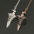 C57310 2pcs Metal Pendulum Spiral Cone Necklace Divination Spiral Cone Pendant(Bronze) C57310 2pcs Metal Pendulum Spiral Cone Necklace Divination Spiral Cone Pendant(Bronze)