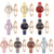 Ladies Moon Pattern Dial PU Strap Quartz Watch, Color: Tianlan+Bracelet