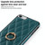 For iPhone SE 2020 / SE 2022 / 7 / 8 Rhombic PU Leather Phone Case with Ring Holder(Green)